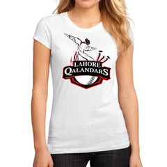 Lahore Qalandars T-Shirt For Women - White - test-store-for-chase-value