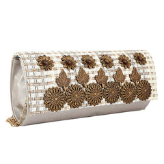 Women's Fancy Clutch 6721 - Silver - test-store-for-chase-value