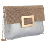 Women's Fancy Clutch 6560 - Silver - test-store-for-chase-value