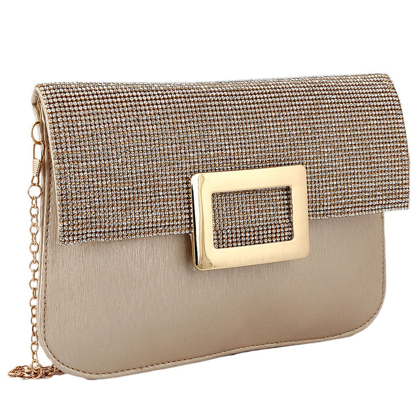 Women's Fancy Clutch 6560 - Golden - test-store-for-chase-value
