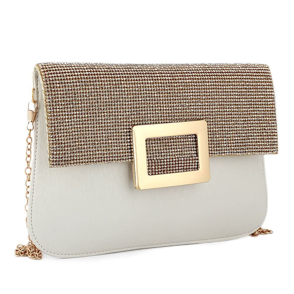 Women's Fancy Clutch 6560 - Off White - test-store-for-chase-value