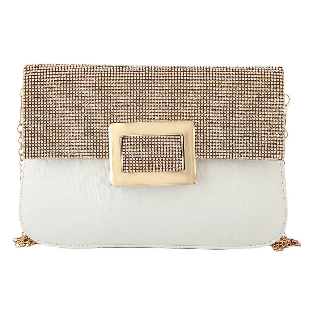 Women's Fancy Clutch 6560 - Off White - test-store-for-chase-value