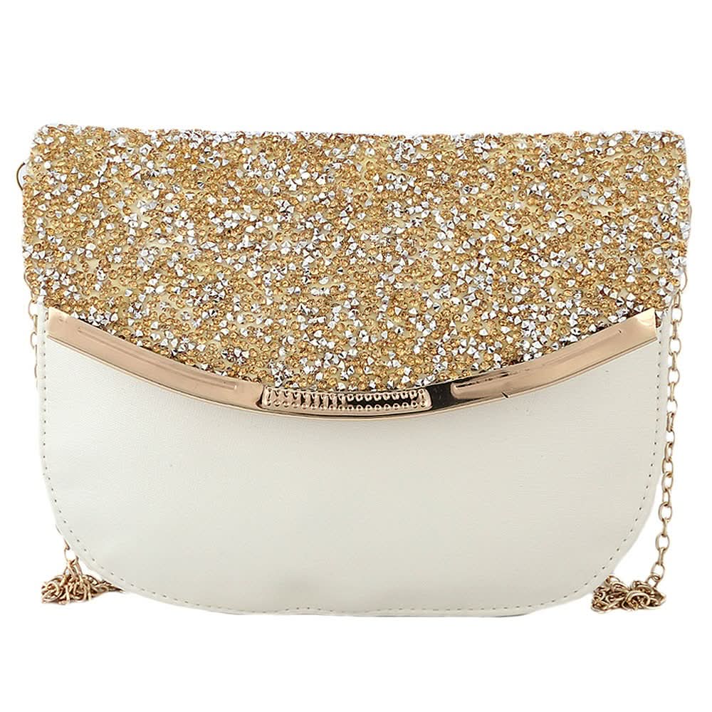 Women's Fancy Clutch 6717 - Off White - test-store-for-chase-value