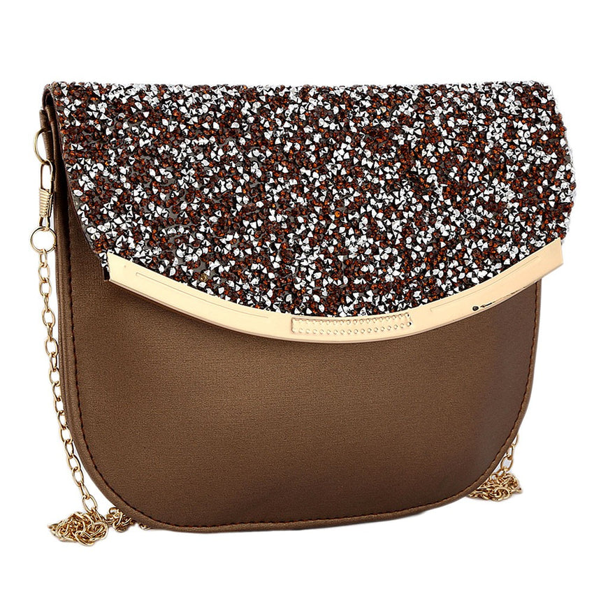 Women's Fancy Clutch 6717 - Brown - test-store-for-chase-value
