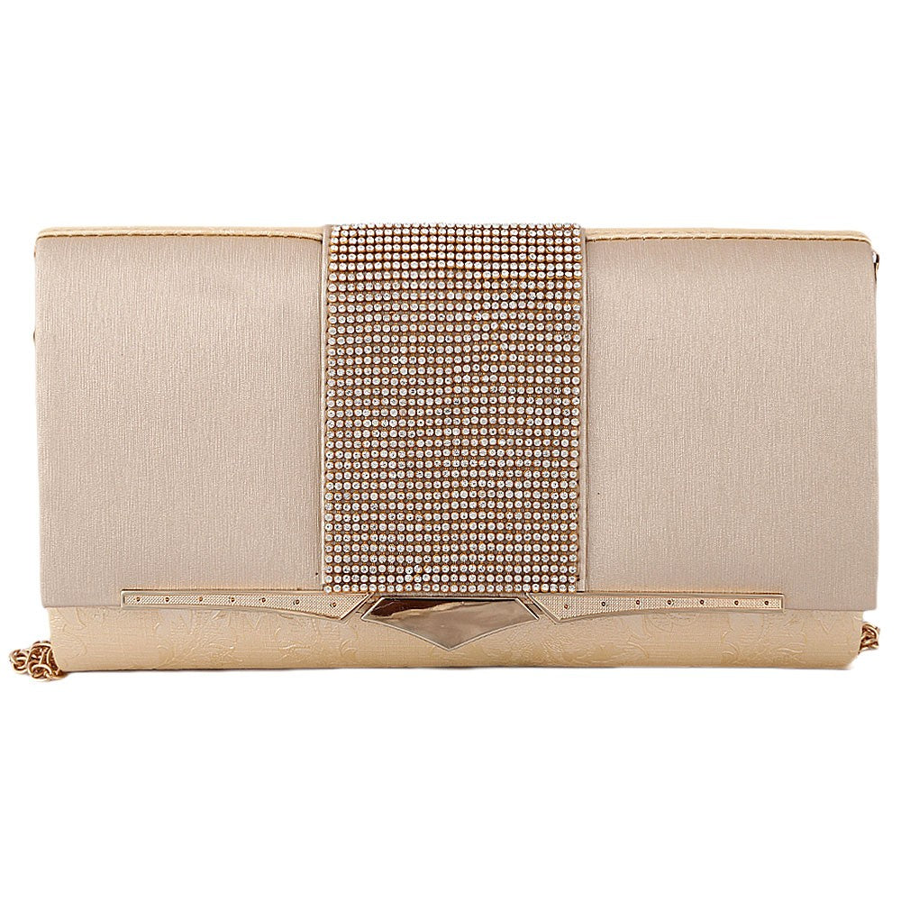 Women's Fancy Clutch 6700 - Golden - test-store-for-chase-value
