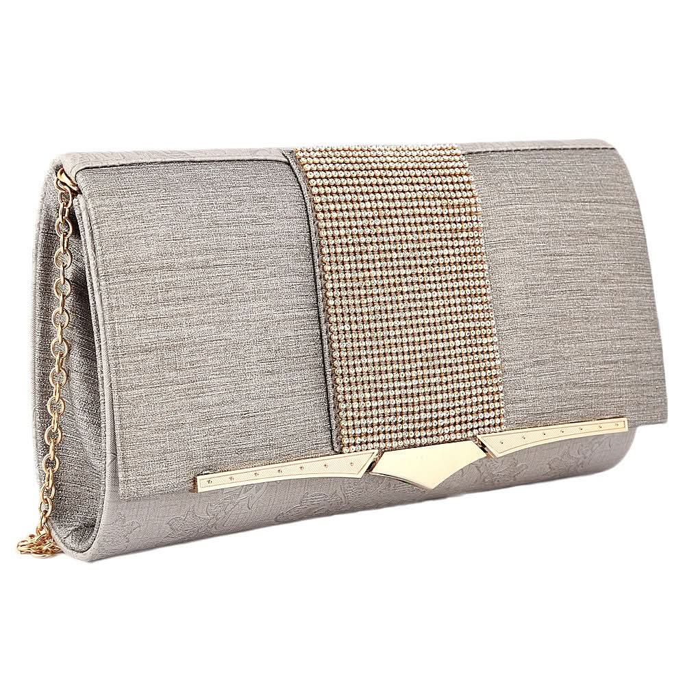 Women's Fancy Clutch 6700 - Silver - test-store-for-chase-value
