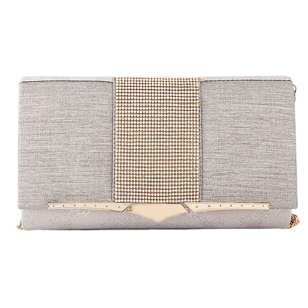 Women's Fancy Clutch 6700 - Silver - test-store-for-chase-value