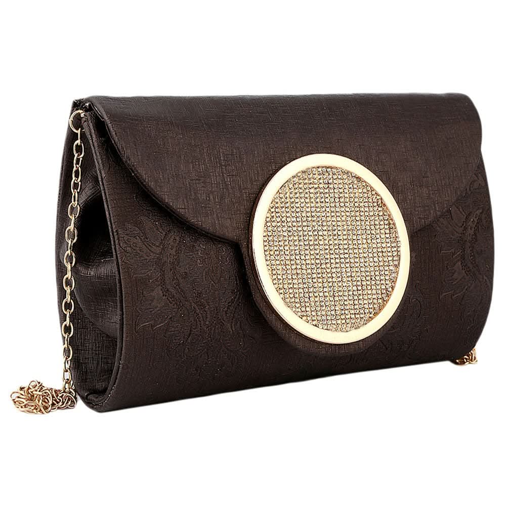 Women's Fancy Clutch 6694 - Coffee - test-store-for-chase-value