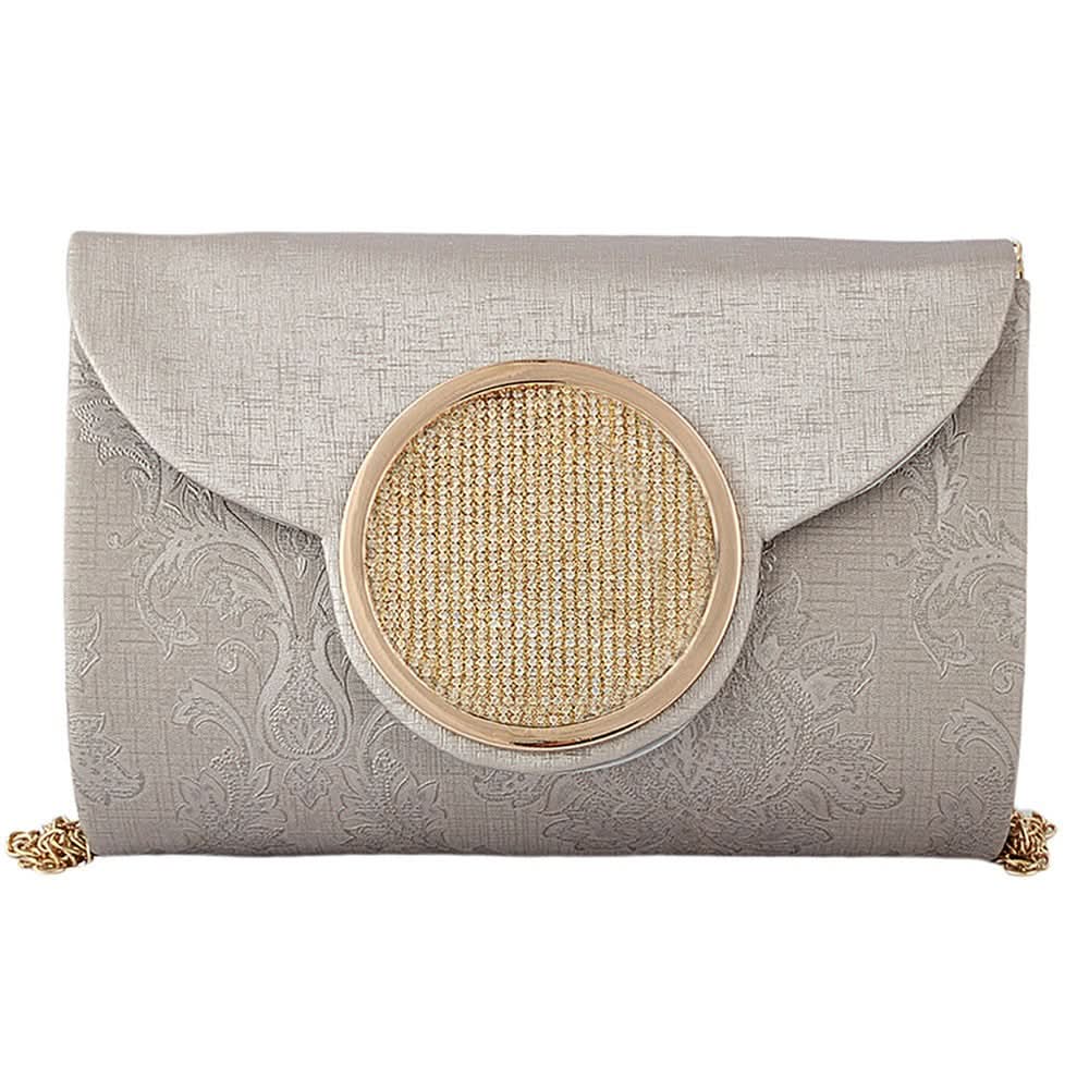 Women's Fancy Clutch 6694 - Grey - test-store-for-chase-value