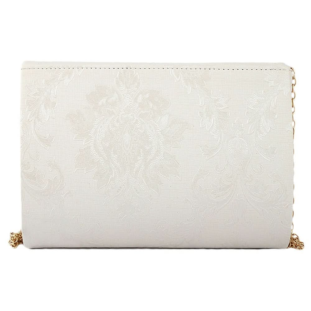 Women's Fancy Clutch 6694 - Off White - test-store-for-chase-value