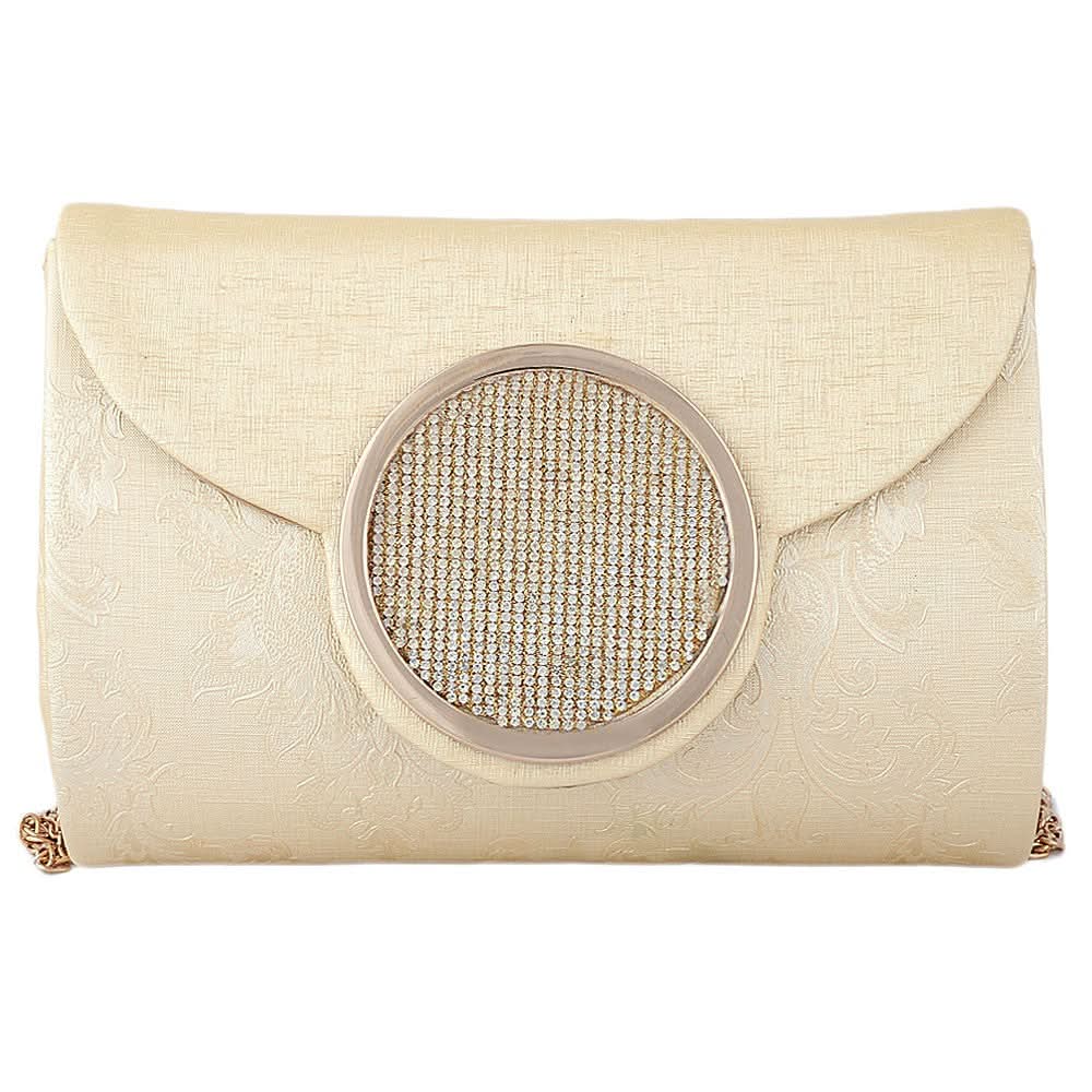 Women's Fancy Clutch 6694 - Golden - test-store-for-chase-value
