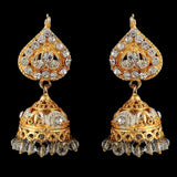 Women's Fancy Jhumki - Golden & White - test-store-for-chase-value