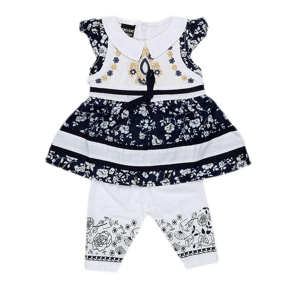 Newborn Girls Fany Frock - White - test-store-for-chase-value