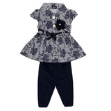 Newborn Girls Fany Frock - Navy Blue - Navy/Blue - test-store-for-chase-value