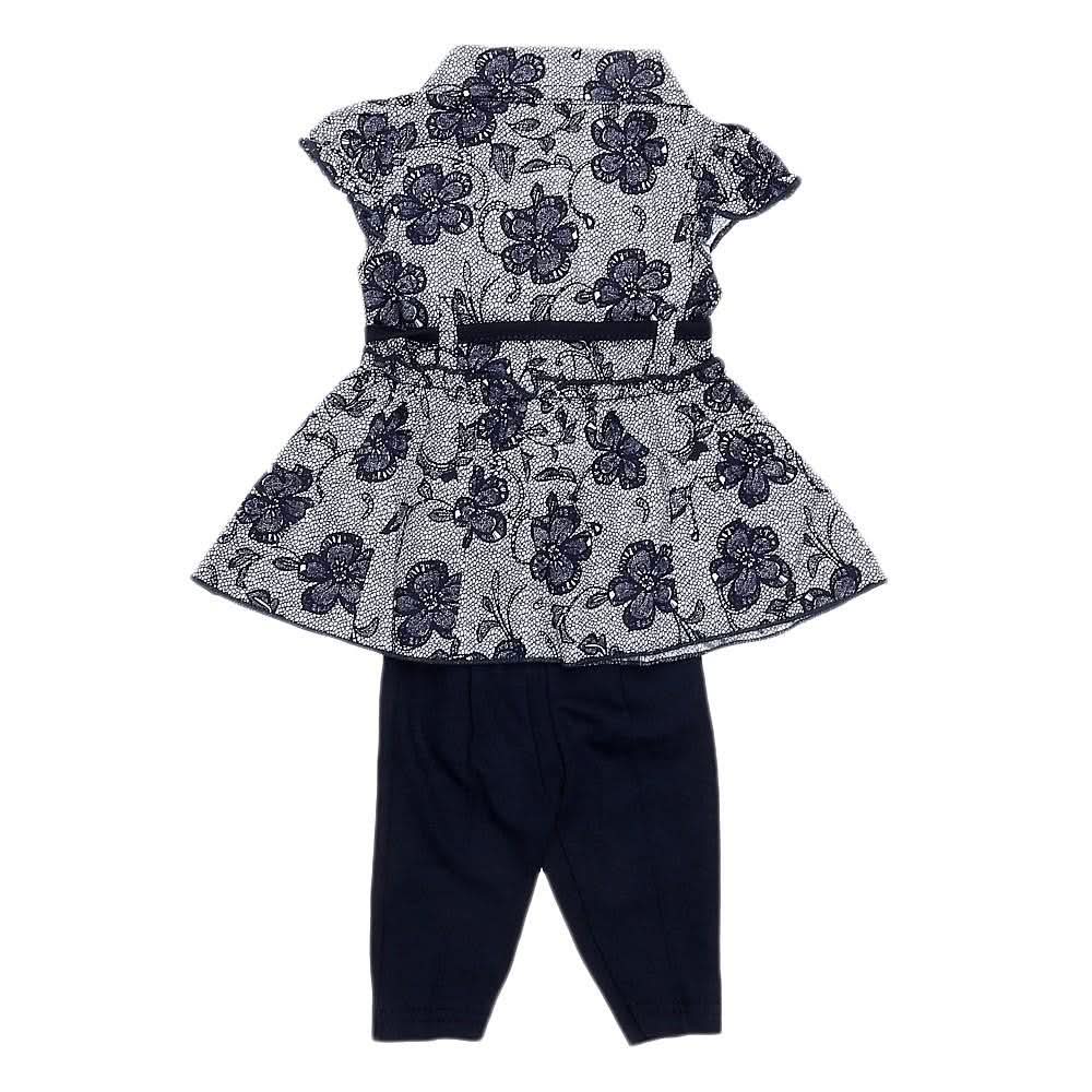 Newborn Girls Fany Frock - Navy Blue - Navy/Blue - test-store-for-chase-value