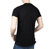 Men's Round Neck Half Sleeve T-Shirt - Black - test-store-for-chase-value