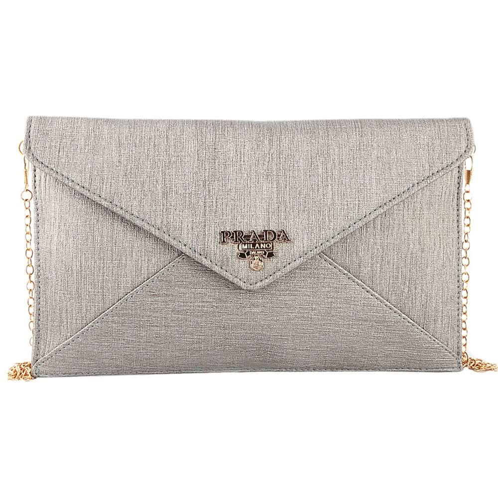 Women's Fancy Clutch 6742 - Grey - test-store-for-chase-value