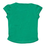 Newborn Girls Half Sleeve Printed T-Shirt - Green - test-store-for-chase-value
