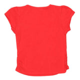 Newborn Girls Half Sleeve Printed T-Shirt - Red - test-store-for-chase-value