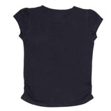 Girls Half Sleeve Printed T-Shirt - Black - test-store-for-chase-value
