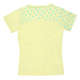 Girls Half Sleeve Printed T-Shirt - Yellow - test-store-for-chase-value