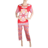 Women's 2 Piece Night Suit - Red - test-store-for-chase-value