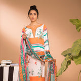 Sapphire Stylized Stripes B 2 Piece Lawn Suit - test-store-for-chase-value