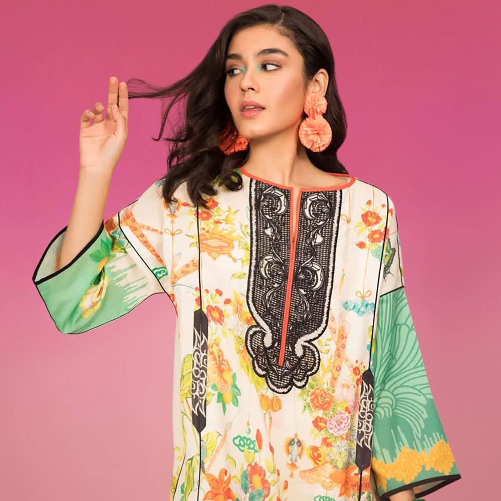 Sapphire Retro Chic 2 Piece Lawn Suit - test-store-for-chase-value