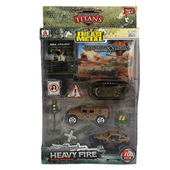 Military Die Cast Model Set 10 Pcs - Multi - test-store-for-chase-value