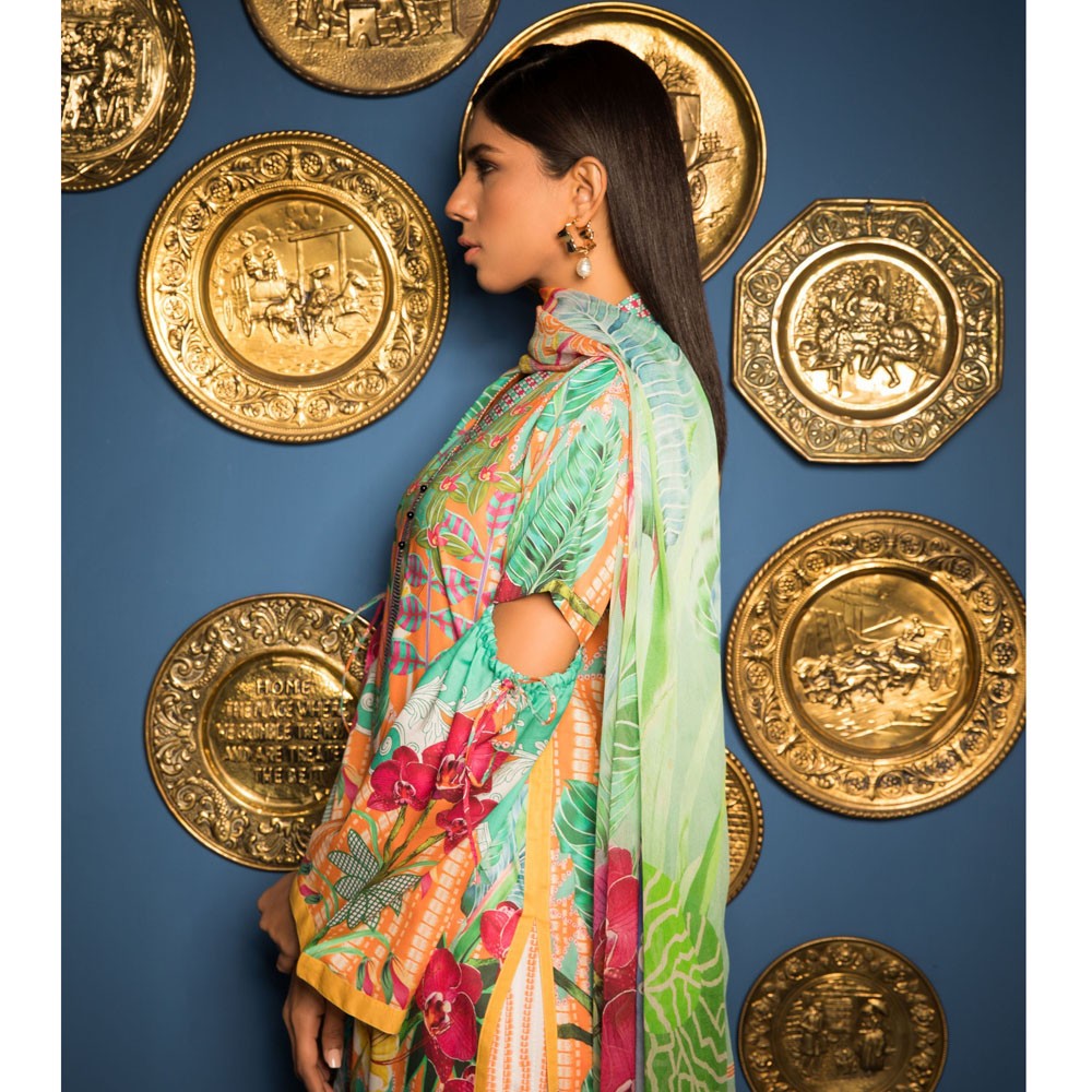 Sapphire Garden Picnic B 3 Piece Lawn Suit - test-store-for-chase-value