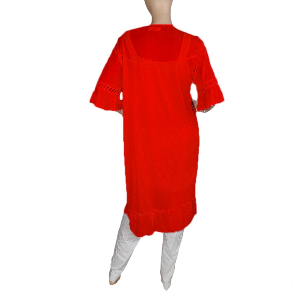 Women's Nighty 2 Pcs Set - Red -  Red - test-store-for-chase-value