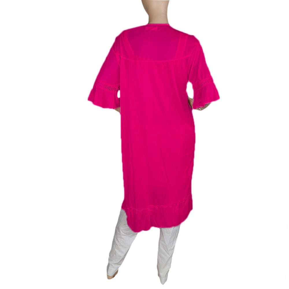 Women's Nighty 2 Pcs Set - Dark Pink -  Dark Pink - test-store-for-chase-value
