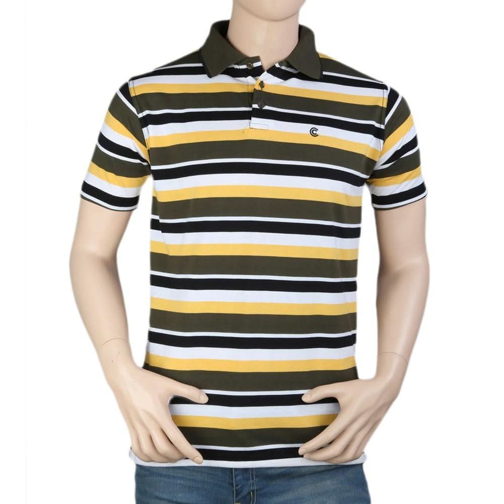 Men's Collar Half Sleeve T-Shirt - Multi -  Multi - test-store-for-chase-value