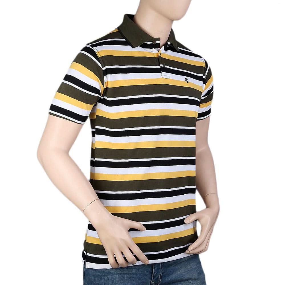 Men's Collar Half Sleeve T-Shirt - Multi -  Multi - test-store-for-chase-value