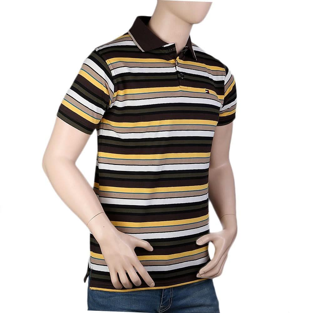 Men's Collar Half Sleeve T-Shirt - Multi -  Multi - test-store-for-chase-value