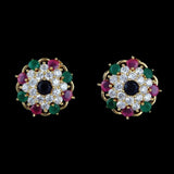 American Diamond Ear Tops - Multi - test-store-for-chase-value