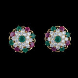 American Diamond Ear Tops - Multi - test-store-for-chase-value