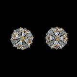 American Diamond Ear Tops - Golden & Silver - test-store-for-chase-value