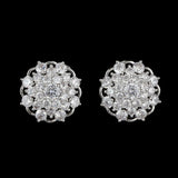 American Diamond Ear Tops - Silver - test-store-for-chase-value
