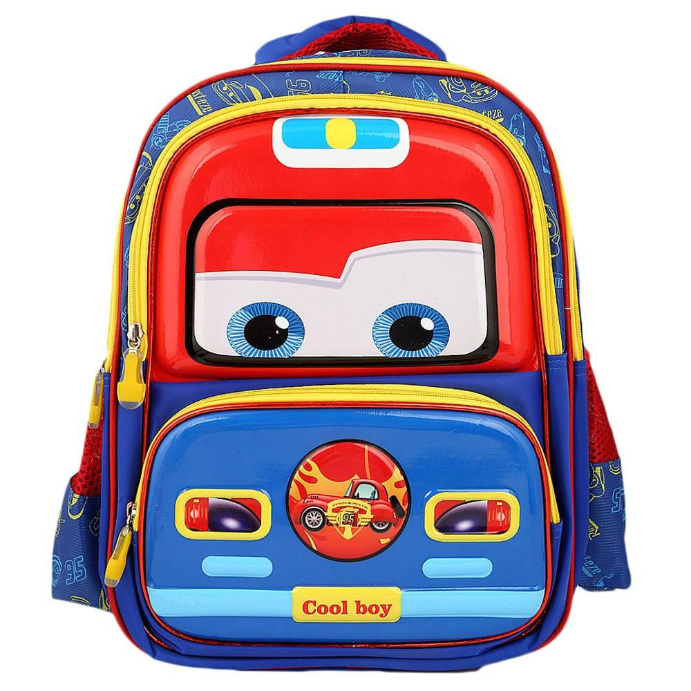 King MC Queen Car School Bag for Kids - test-store-for-chase-value