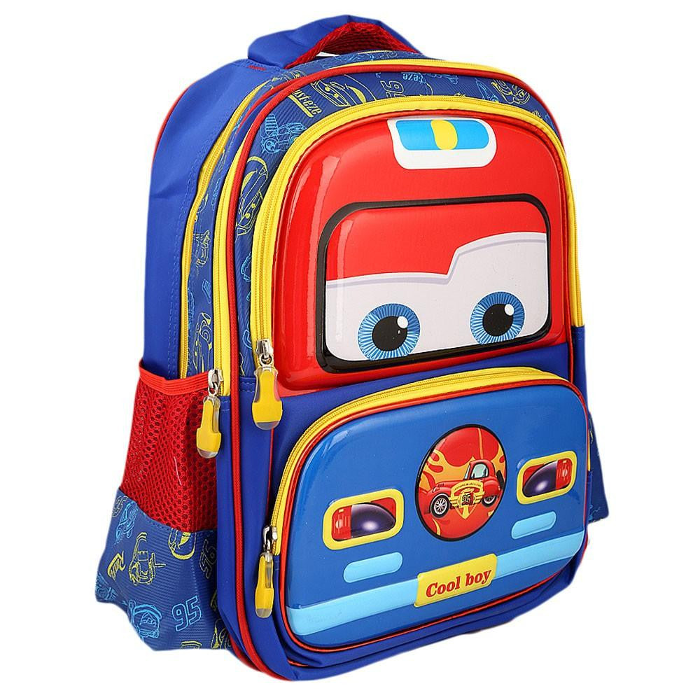 King MC Queen Car School Bag for Kids - test-store-for-chase-value