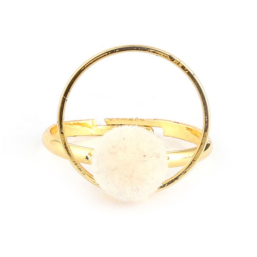 Women's Finger Ring - White -  White - test-store-for-chase-value