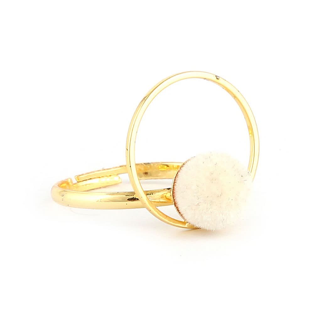 Women's Finger Ring - White -  White - test-store-for-chase-value