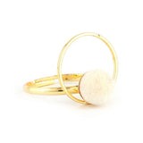 Women's Finger Ring - White -  White - test-store-for-chase-value