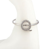 Women's Alphabet Finger Ring - Silver -  Silver - test-store-for-chase-value