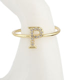 Women's Alphabet Finger Ring - Golden -  Golden - test-store-for-chase-value