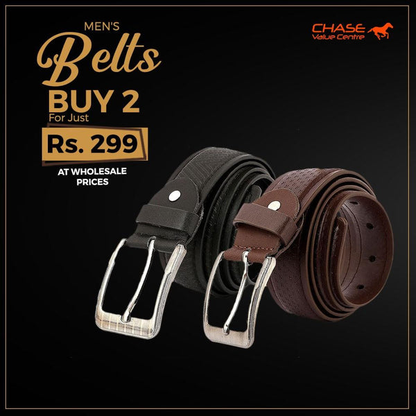 Men's Formal Belts Pack Of 2 - Multi - test-store-for-chase-value