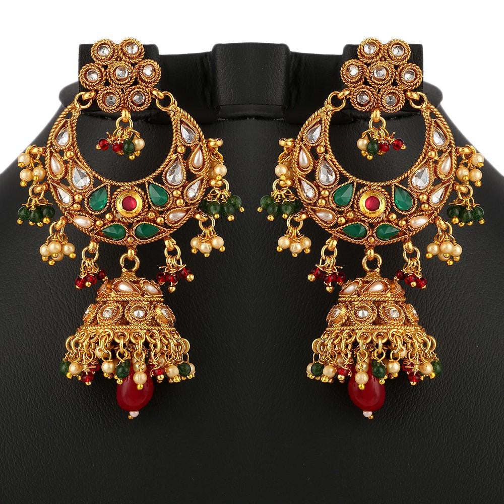 Polki Choker Jewellery Set - Multi - test-store-for-chase-value