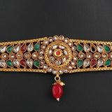 Polki Choker Jewellery Set - Multi - test-store-for-chase-value