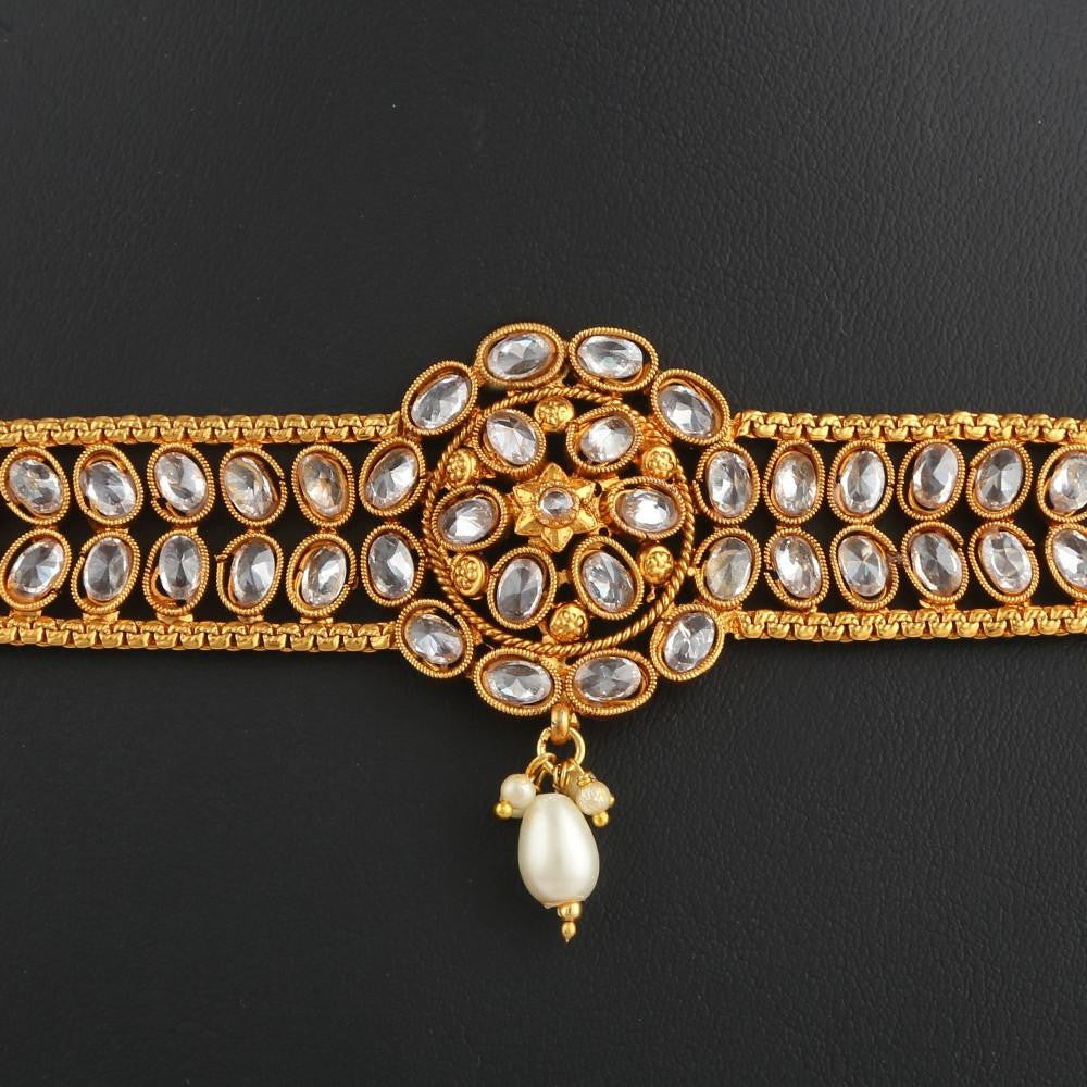 Polki Choker Jewellery Set - Multi - test-store-for-chase-value